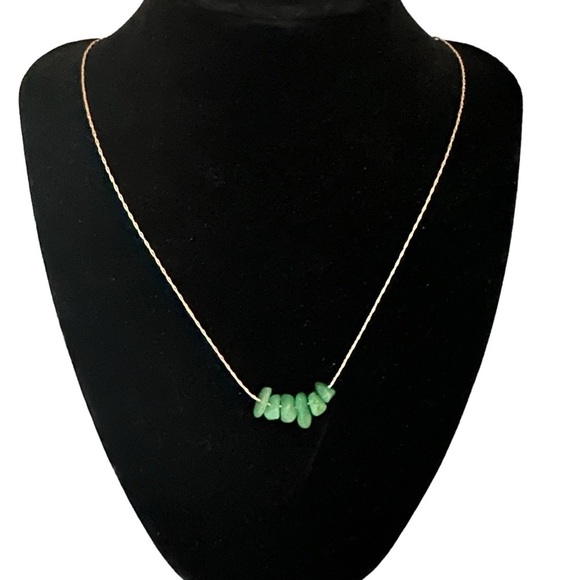 Unique thin gold chain turquoise stones - Picture 5 of 5